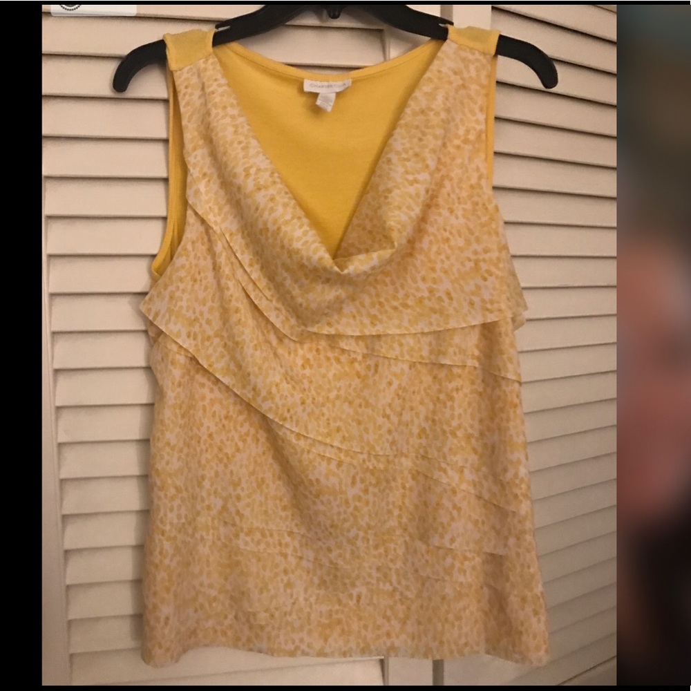 Yellow flowy tank